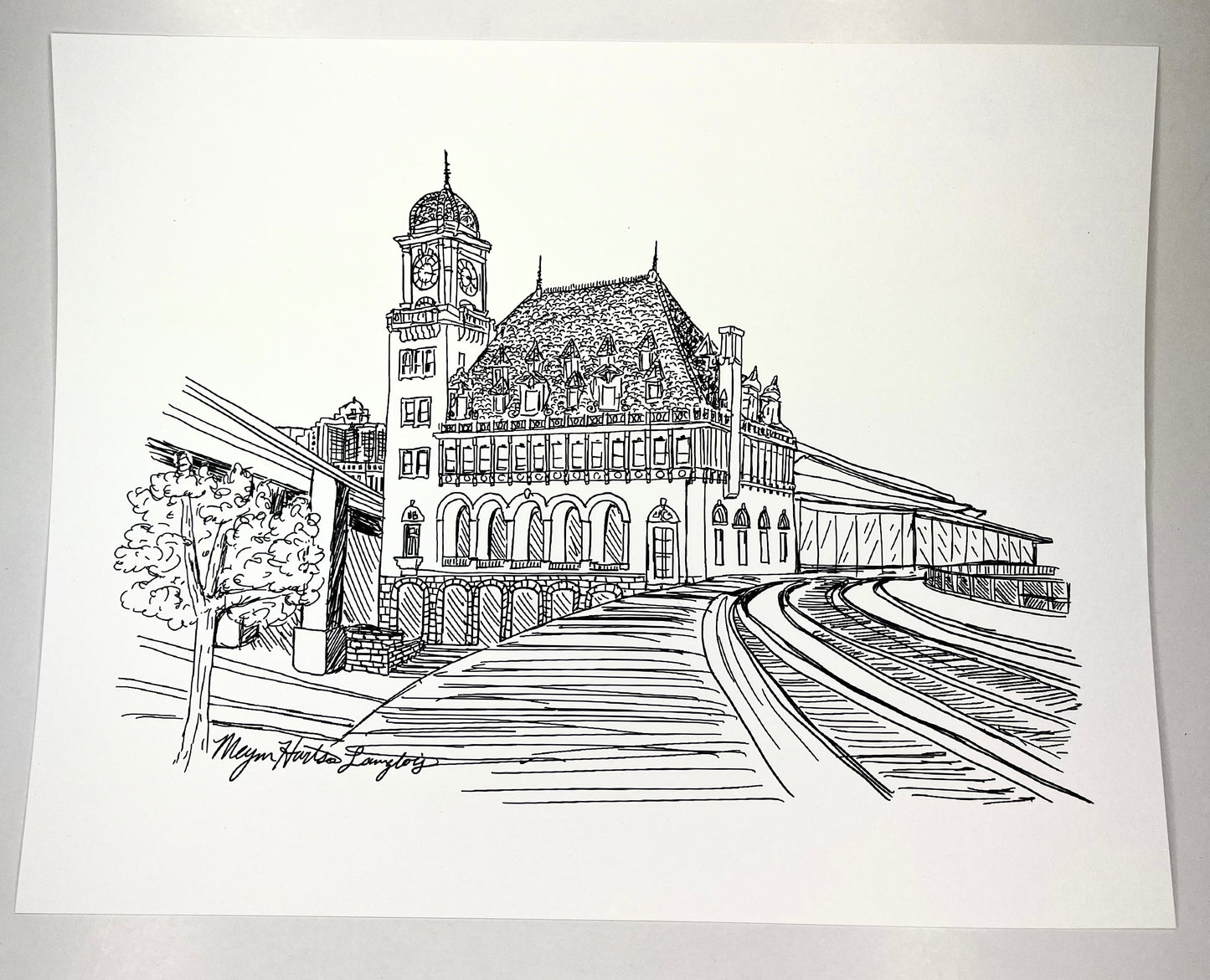 Main Street Station- Black & White