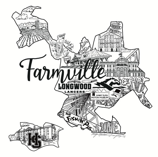 Farmville/Longwood Map