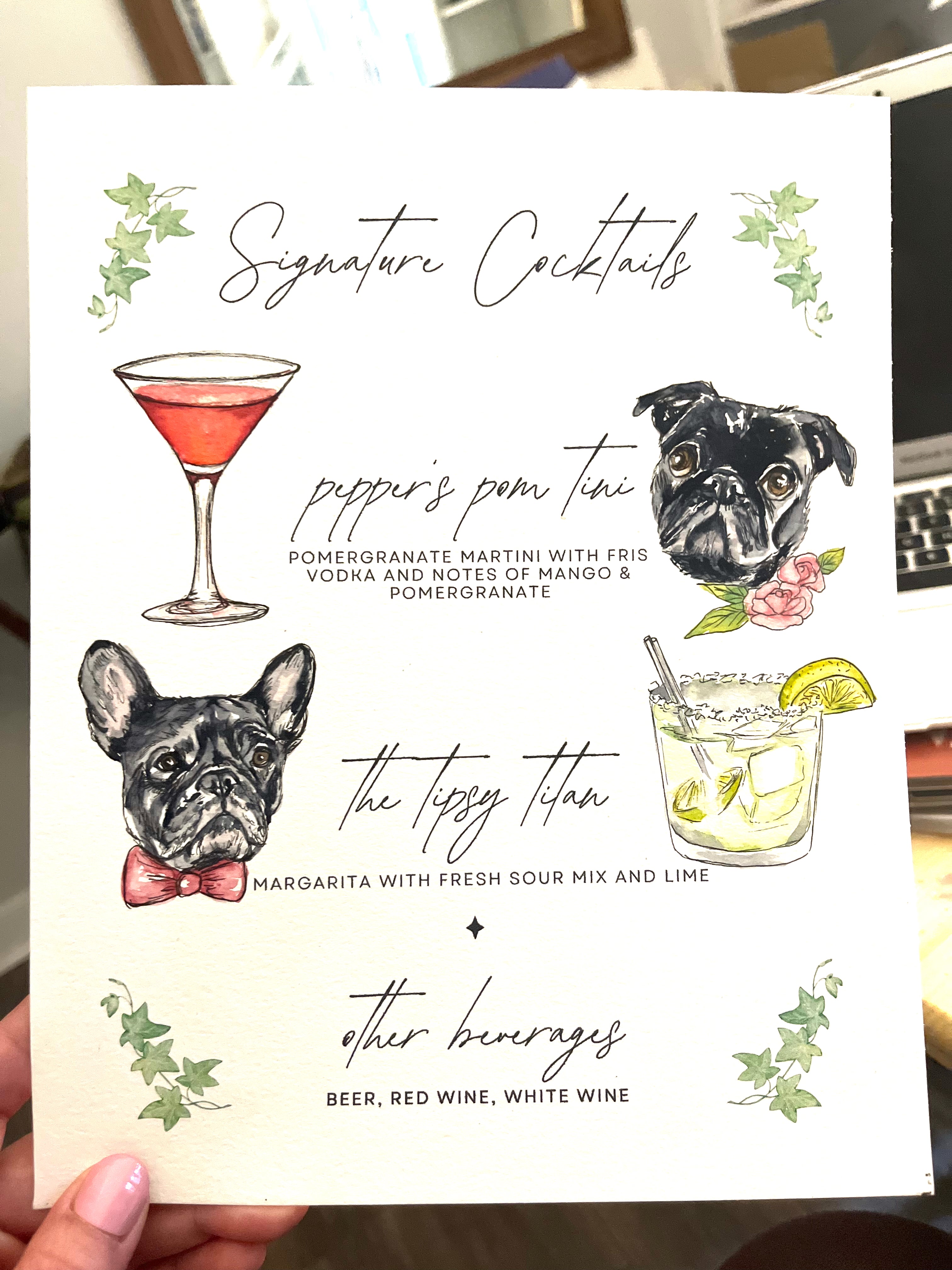 Pet Cocktail sign