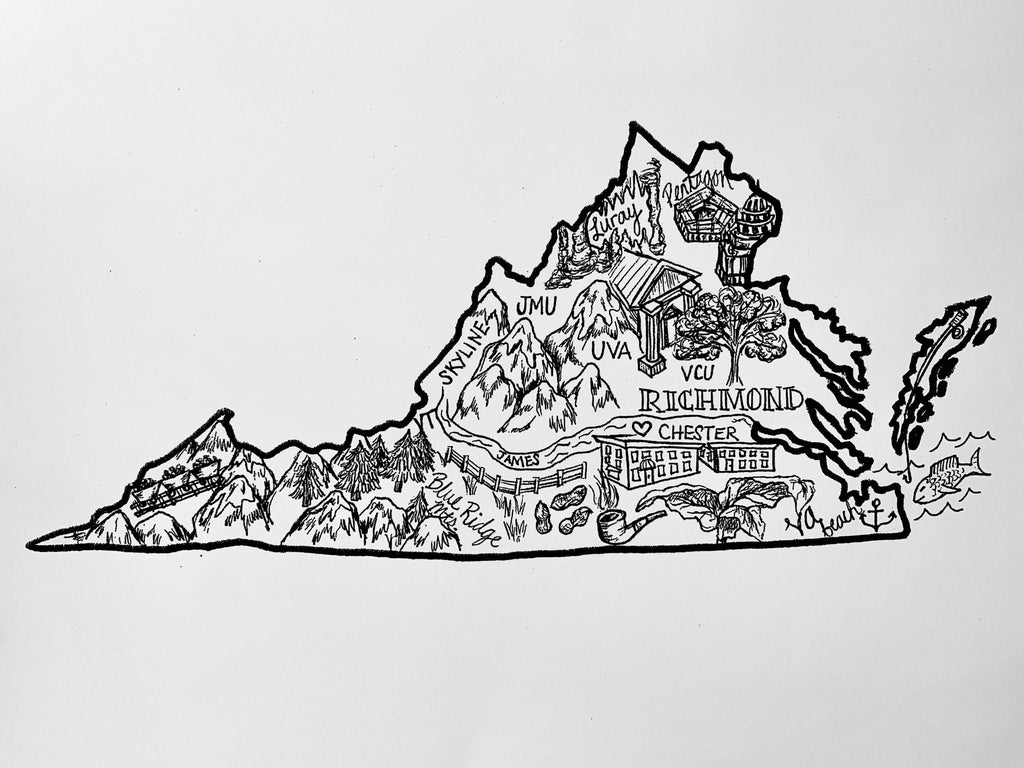 Black and White Virginia