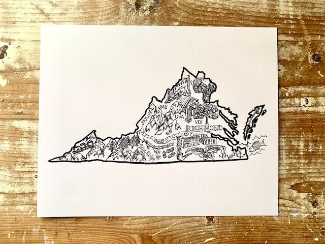 Black and White Virginia