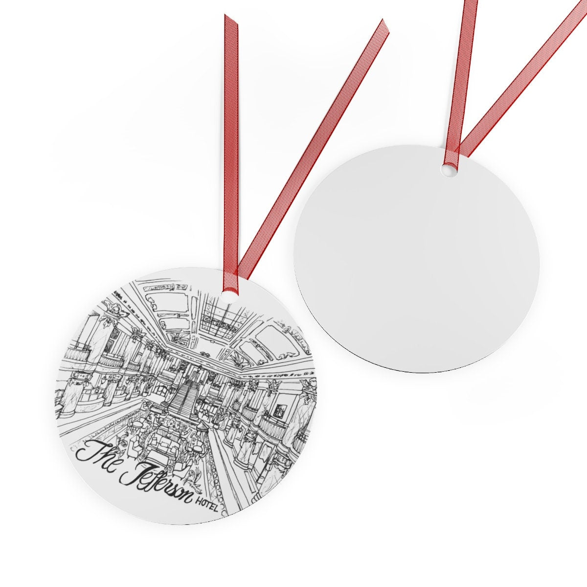 The Jefferson Hotel Metal Ornament