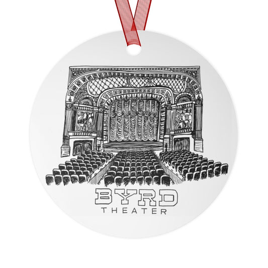 The Byrd Theater Metal Ornament