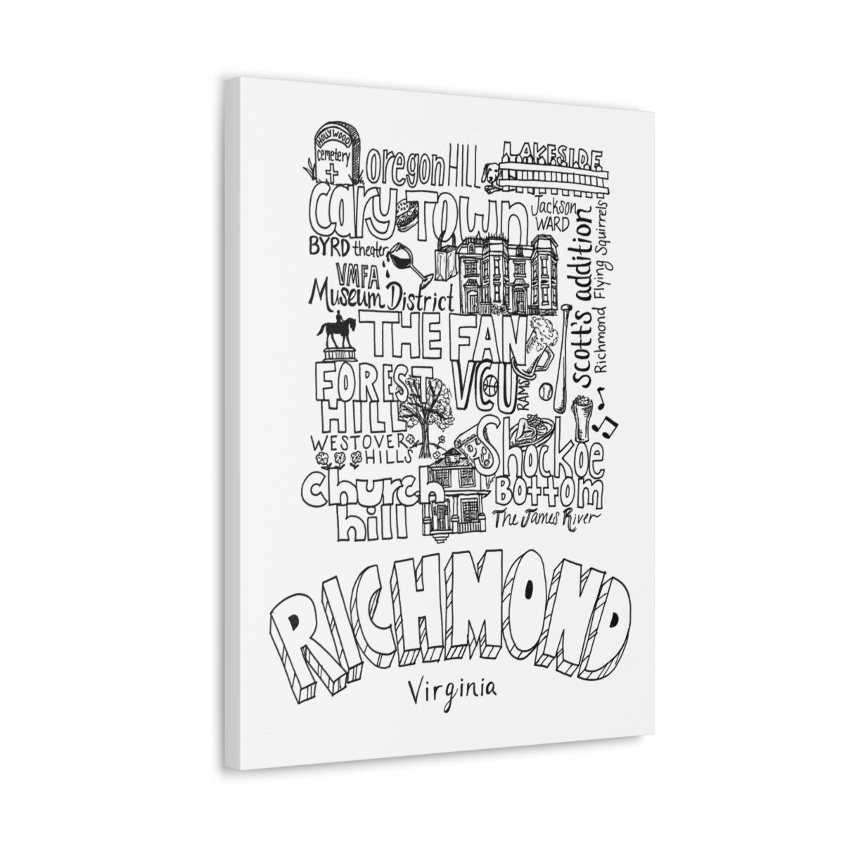 RVA Neighborhoods on Canvas